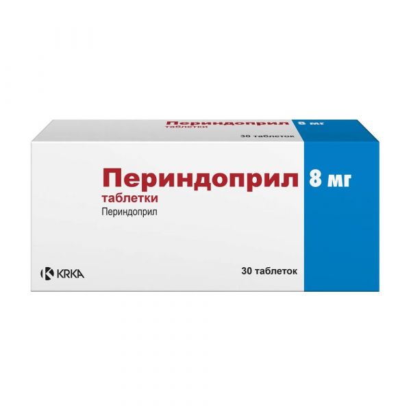 Периндоприл 8мг таб. №30 (Крка-рус ооо)