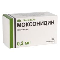 Моксонидин 0,2мг таб.п/об.пл. №60 (ПРАНАФАРМ)