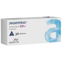 Лизипрекс 20мг таб. №30 (АВЕКСИМА)