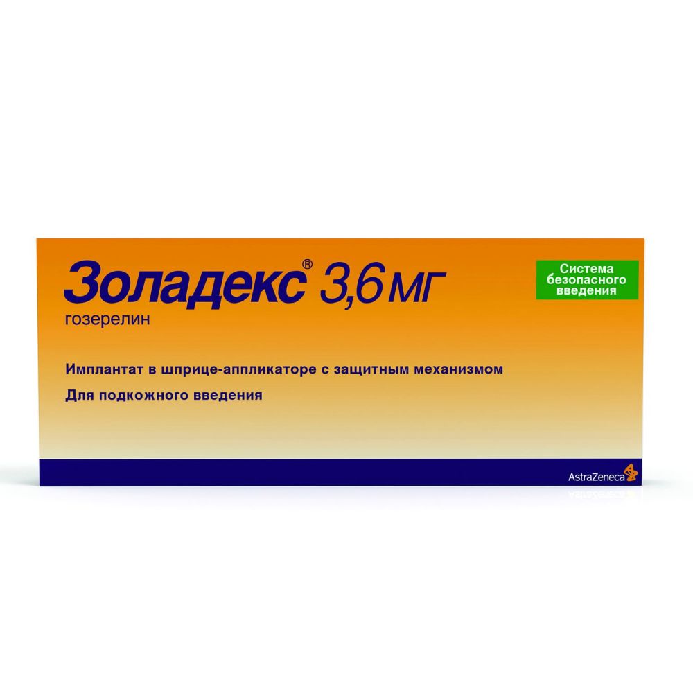 Золадекс 3.6мг капс.д/вв.п/к.пролонг. №1 шприц-аппликатор по цене от  3781.00 руб в Москве, купить Золадекс 3.6мг капс.д/вв.п/к.пролонг. №1  шприц-аппликатор (Astrazeneca uk ltd._3) в аптеке Фармленд, инструкция по  применению, отзывы