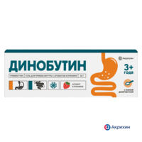 Динобутин 8,9мг/г 30г гель д/пр.внутр. туба  клубника (АКРИХИН)