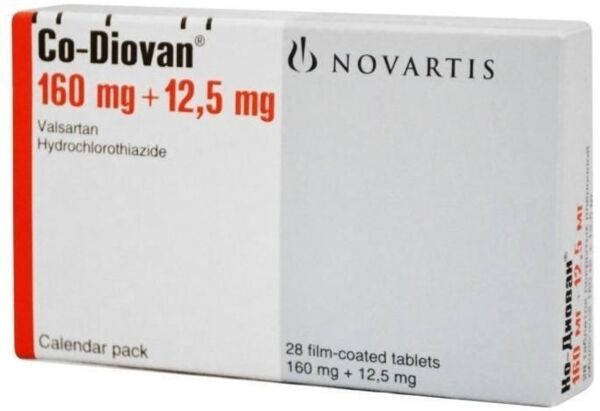 Ко-диован 160мг+25мг таб.п/об.пл. №28 (Novartis pharma stein ag)