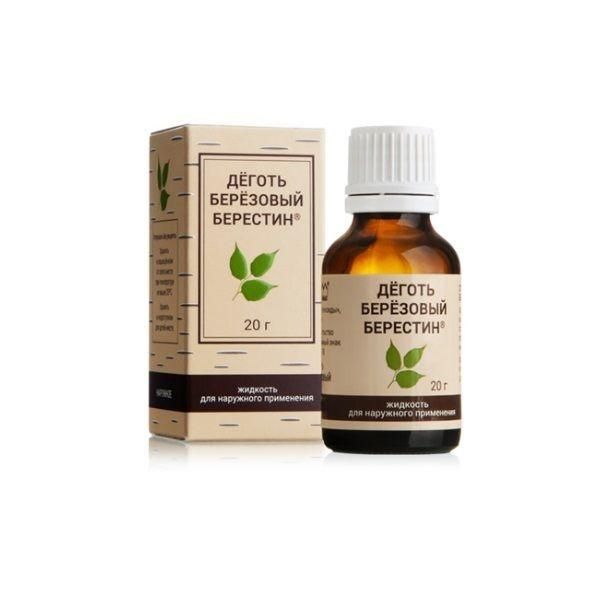 Деготь березовый 20г ж-ть д/пр.наружн. №1 фл.  берестин (Ретиноиды ао)