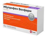 Ибупрофен 400мг таб.п/об.пл. №50 (ВЕЛФАРМ)
