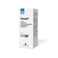 Панцеф 100мг/ 5мл 60мл гран.д/сусп.д/пр.внутр. №1 фл. (АЛКАЛОИД)