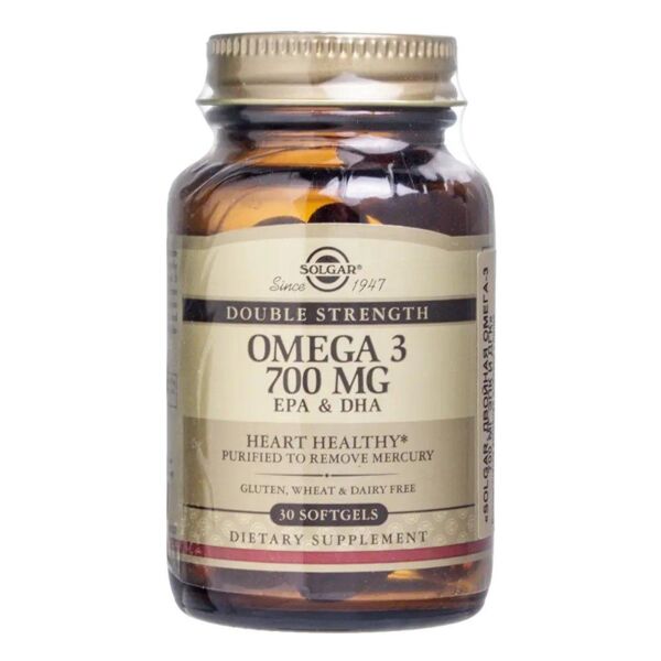 Solgar (Солгар) двойная омега 3 700мг эпк и дгк капс. №30 (Solgar vitamin and herb)
