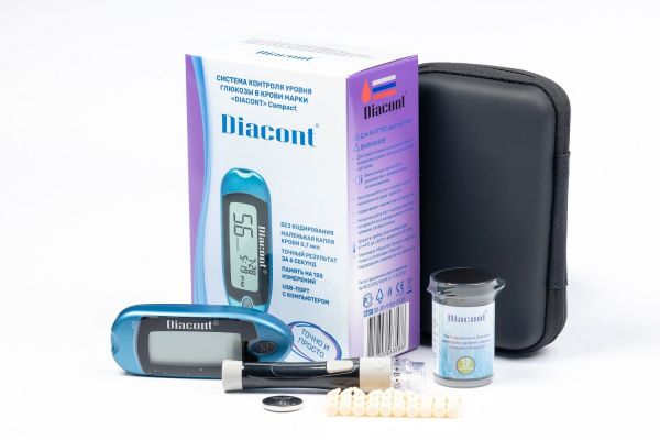 Глюкометр диаконт компакт память на 120 измер. (Ok biotech co)