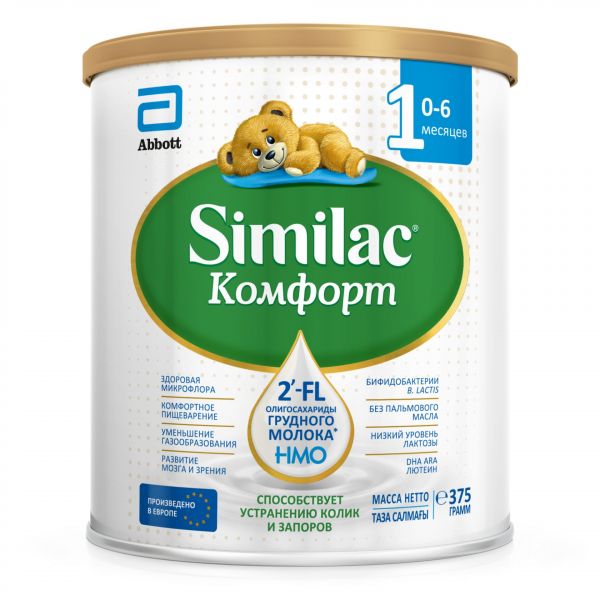 Similac (симилак) молочная смесь комфорт 1 375г 0-6 мес. (Abbott laboratories s.a.)