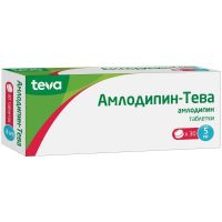 Амлодипин-тева 5мг таб. №30 (ТЕВА)