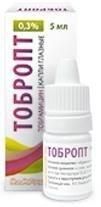 Тобропт 0.3% 5мл капли глазн. №1 фл.-кап. (Rompharm company c.o. s.r.l.)