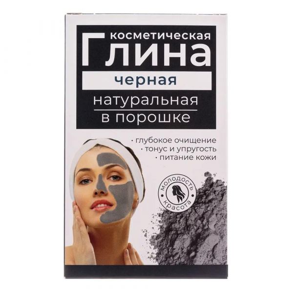 Глина черная 100г косметич. (Полисервис-м)