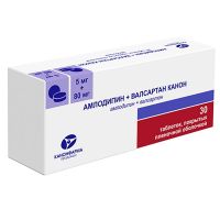 Амлодипин+валсартан 5мг+80мг таб.п/об.пл. №30 (КАНОНФАРМА)