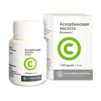 Аскорбиновая кислота 50мг драже №200 (АЛТАЙВИТАМИНЫ)