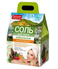 Народные рецепты соль для ванн 500г байкальская 6142 (ФИТОКОСМЕТИК ООО)