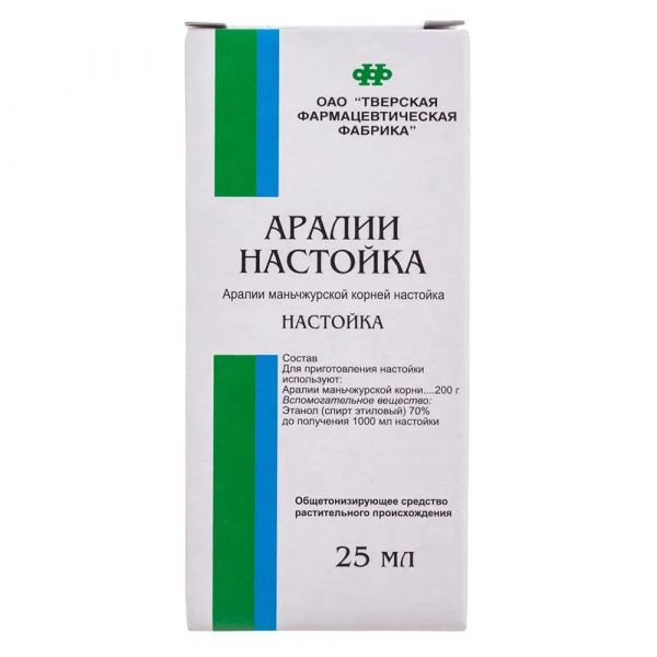 Аралия 25мл настойка №1 фл. (Тверская фармацевтическая фабрика оао)