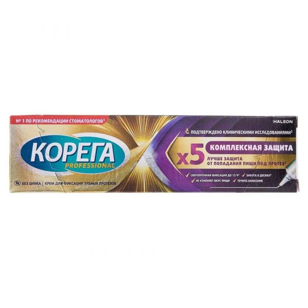 Корега крем д/фикс. зубных протезов 40мл максимальная фиксация прилегание /комплексная защита (Stafford miller ireland limited)
