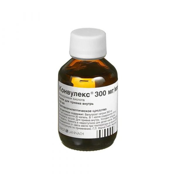 Конвулекс 300мг/мл 100мл капли д/пр.внутр. №1 фл.-кап. (G.l.pharma gmbh_2)