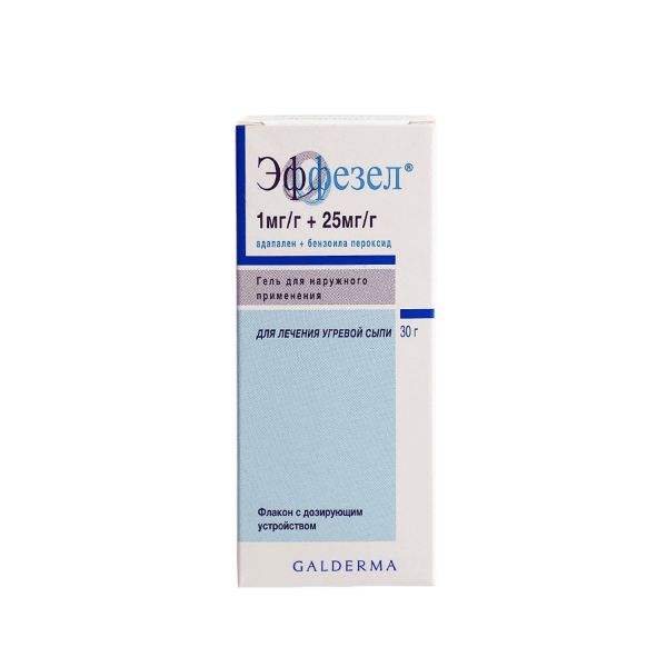 Эффезел 1мг/г+25мг/г 30г гель д/пр.наружн. №1 (Galderma laboratoires s.a.)