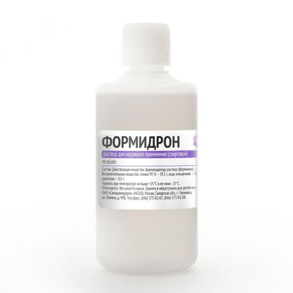 Формидрон 100мл р-р спирт.д/пр.наружн. №1 фл. (Самарамедпром оао)