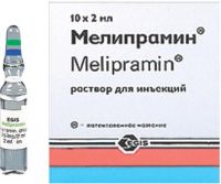 Мелипрамин 12.5мг/мл 2мл р-р д/ин.в/м. №10 амп. (EGIS PHARMACEUTICALS PLC)