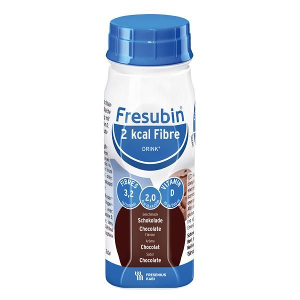 Фрезубин напиток 2 ккал 200мл №4 бут.  с пищевыми волокнами шоколад (Fresenius kabi deutschland gmbh)