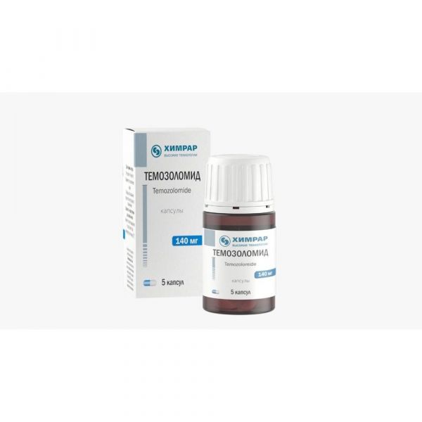 Темозоломид 140мг капс. №5 (Исследовательский институт химического разнообразия ао)