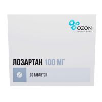 Лозартан 100мг таб.п/об.пл. №30 (АТОЛЛ)