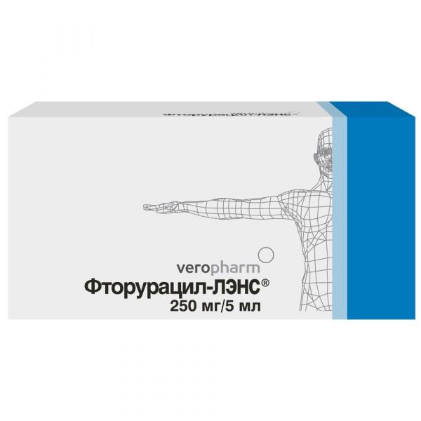 Фторурацил 50мг/мл 5мл р-р д/вв.в/с. №10 фл. (Верофарм ооо)