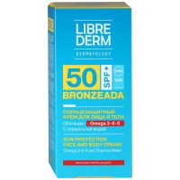 Libriderm (Либридерм) бронзиада 150мл крем солнцезащ. омега 3-6-9 терм.вода spf50 (TARGET S.R.L)