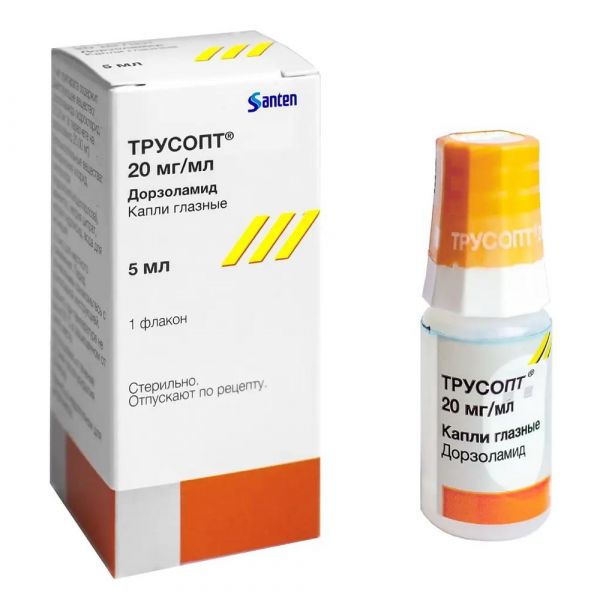 Трусопт 2% 5мл капли глазн. №1 фл. (Santen oy)