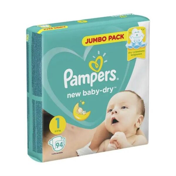 Pampers (Памперс) подгузники new baby-dry 1 № 94 д/новорожд 2-5кг (Проктер энд гэмбл-новомосковск ооо)