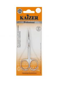 Kaizer (Кайзер) ножницы маникюрные д/кутикулы прямые серебро 404057 (КАЙЗЕР ГРУПП)