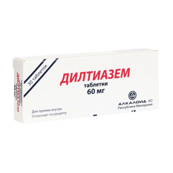 Дилтиазем 60мг таб. №30 (Alkaloid ad_1)