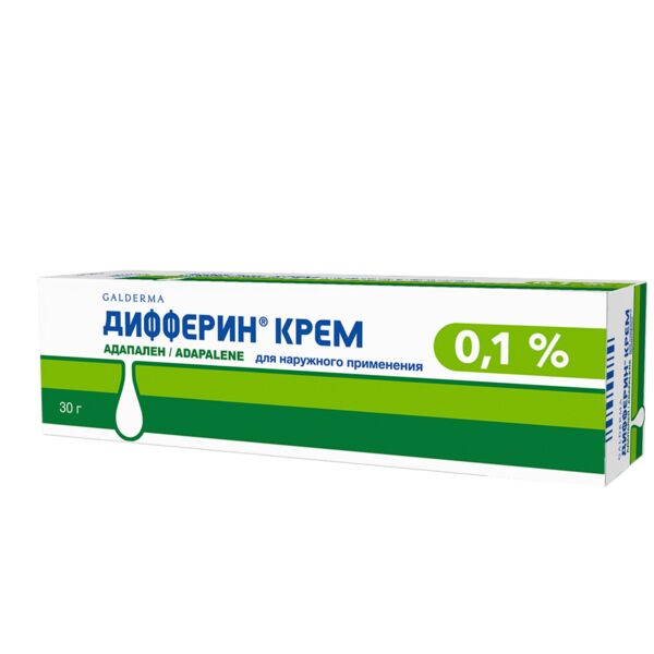 Дифферин 0.1% 30г крем д/пр.наружн. №1 туба (Galderma laboratoires s.a.)