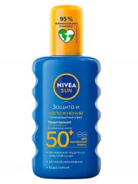 Nivea (Нивея) sun спрей солнцезащитный 150мл ухаживающ. spf50 85669 (БАЙЕРСДОРФ)
