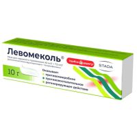 Левомеколь 10г мазь д/пр.наружн. №1 (НИЖФАРМ)