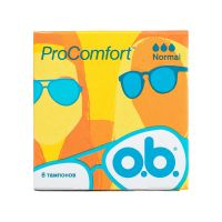 o.b. (О.б.) тампоны procomfort №8 нормал (PROCTER & GAMBLE CO.)