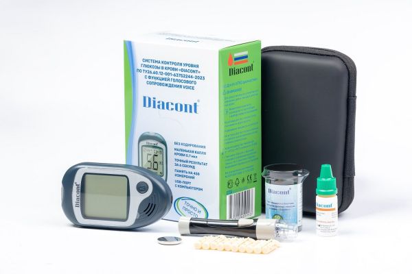 Глюкометр диаконт войс память на 450 измер. голос.пом. (Ok biotech co)