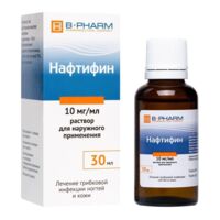 Нафтифин 1% 30мл р-р д/пр.наружн. фл. (Б-ФАРМ)
