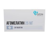 Агомелатин 25мг таб.п/об.пл. №28 (АТОЛЛ)