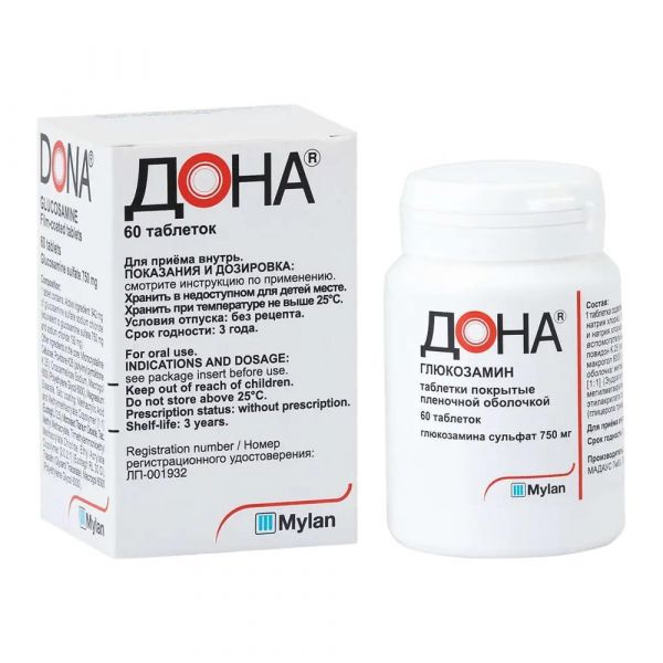 Дона 750мг таб.п/об.пл. №60 (Madaus gmbh)