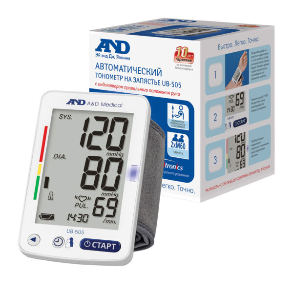 Тонометр and ub-505 автомат н/запястье (A&d company ltd.)