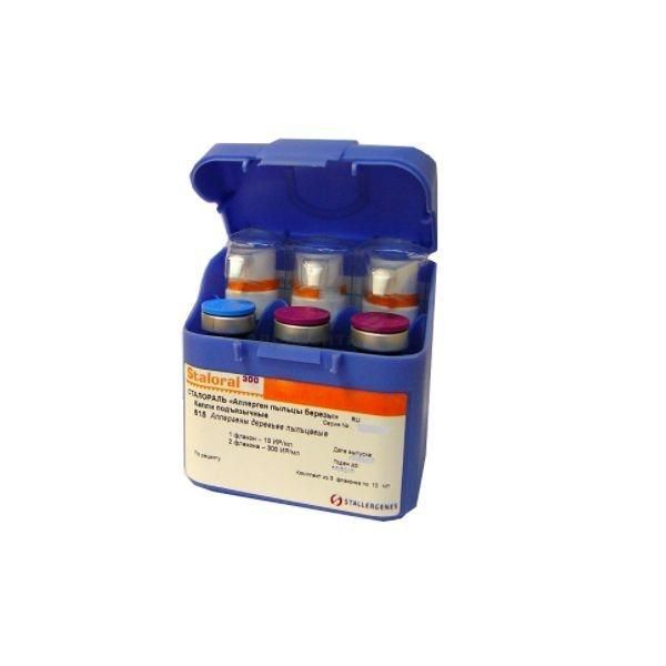 Сталораль аллерген пыльцы березы капли сублингв. №1+№2 фл. начальный курс (Stallergenes)