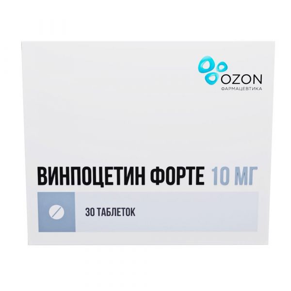 Винпоцетин форте 10мг таб. №30 (Озон ооо_2)