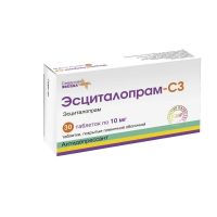 Эсциталопрам 10мг таб.п/об.пл. №30 (СЕВЕРНАЯ ЗВЕЗДА)