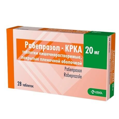 Рабепразол 20мг таб.п/об.киш/раств. №28 (Krka d.d.)
