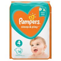 Pampers (Памперс) подгузники sleep&play 4 № 14 макси 7-14кг (ПРОКТЕР ЭНД ГЕМБЛ)
