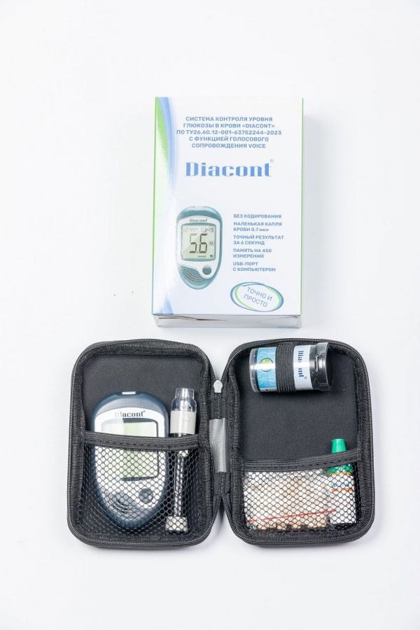 Глюкометр диаконт войс память на 450 измер. голос.пом. (Ok biotech co)