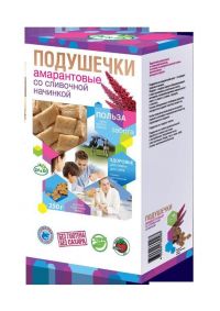 Амарантовые подушечки без сахара и глютена 250г слив.начин (ТАНДЕМ-САМАРА)