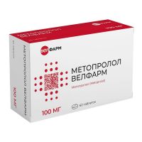 Метопролол 100мг таб. №60 (МАРБИОФАРМ)